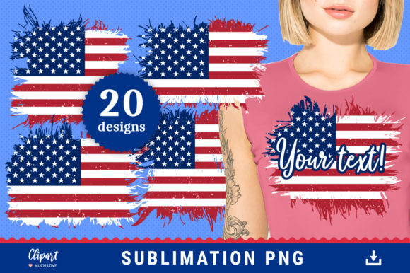American Flag Sublimation Designs: Patriotic Graphics for Every Project