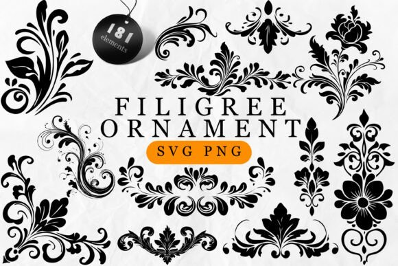 Elegant Details: The Filigree ScrollOrnament SVG Bundle