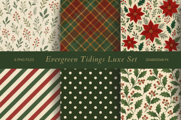 Evergreen Tidings Luxe Set: A Festive Design Toolkit