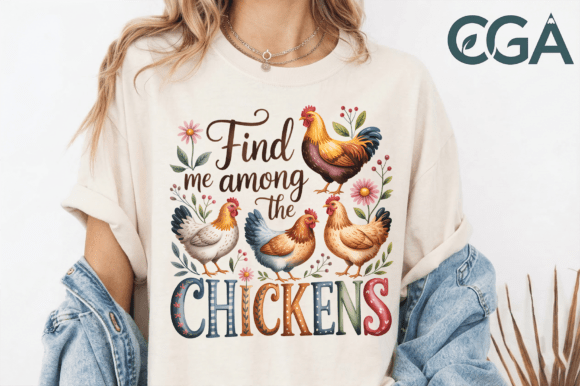 Find Me Among the Chickens PNG: A Farmhouse Essential