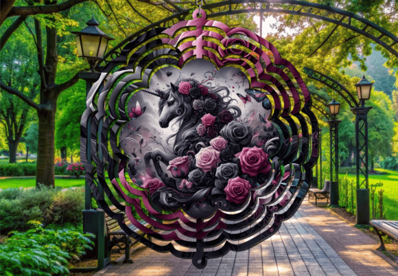 Gothic Rose Floral Unicorn Wind Spinner: A Detailed Review