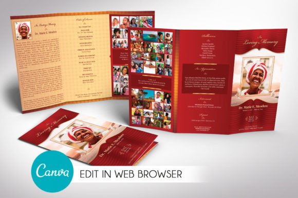 Loving Tabloid Trifold Funeral Program: A Guide to Honoring a Life with Design