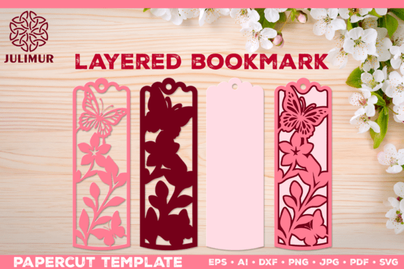 Mastering Dimensional Crafts with Papercut Layered Bookmark SVG