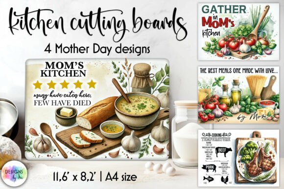 Mom's Kitchen Cutting Board Designs: Warmth for Your Brand