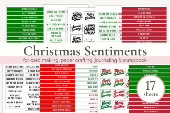 Simplify Your Holiday Crafting with Printable Sentiments