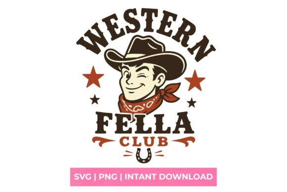 Unleash Your Brand's Spirit with the Western Fella Club Cowboy SVG