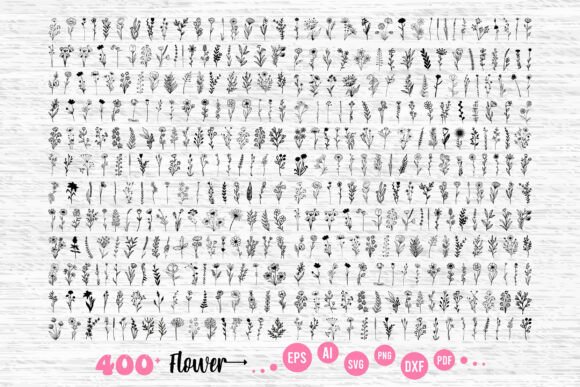 Unlocking Nature's Charm with 400+ Flower, Flower Svg, Wildflowers